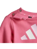 Dětské tepláky Adidas Essentials růžovo-šedé JY0303 Dětské tepláky Adidas Essentials růžovo-šedé JY0303
