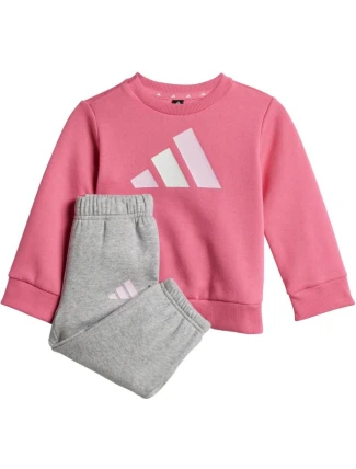 Dětské tepláky Adidas Essentials růžovo-šedé JY0303 Dětské tepláky Adidas Essentials růžovo-šedé JY0303
