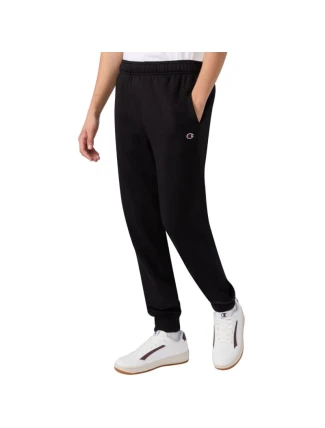 Champion Pánské kalhoty s žebrovanými manžetami černé 220299 KK001 Champion Pánské kalhoty s žebrovanými manžetami černé 220299 KK001