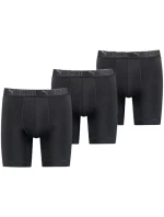Pánské boxerky Puma Long 3-Pack černé pohodlné Pánské boxerky Puma Long 3-Pack černé pohodlné