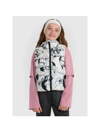 Dívčí rukávy bez rukávů se syntetickou výplní 4F 4FJRAW25TVJAF320-11A dětské Dívčí rukávy bez rukávů se syntetickou výplní 4F 4FJRAW25TVJAF320-11A dětské