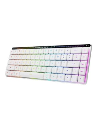 Herní klávesnice USB + RF Wireless + Bluetooth QWERTZ White ASUS ROG Falchion RX Low Profile Keyboard Herní klávesnice USB + RF Wireless + Bluetooth QWERTZ White ASUS ROG Falchion RX Low Profile Keyboard