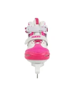 Brusle Roces Moody Ice X bílé a růžové 450744 001 Brusle Roces Moody Ice X bílé a růžové 450744 001