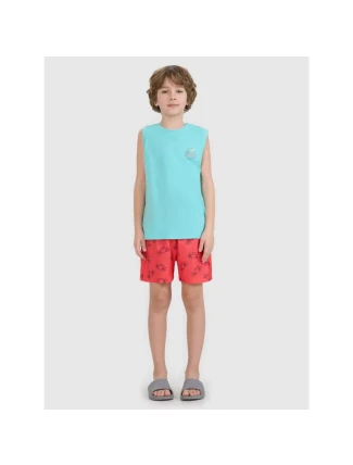 Chlapecké plážové šortky boardshorts 4F 4FJWSS25UBDSM121-63A Chlapecké plážové šortky boardshorts 4F 4FJWSS25UBDSM121-63A