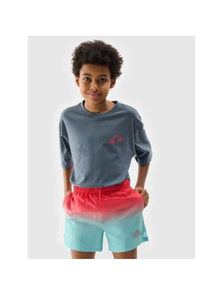 Chlapecké plážové šortky boardshorts 4F 4FJWSS25UBDSM115-47S Chlapecké plážové šortky boardshorts 4F 4FJWSS25UBDSM115-47S
