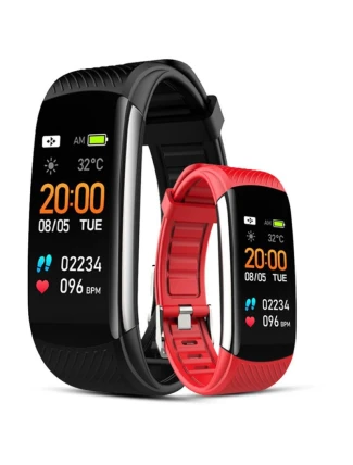 GIEWONT Smartwatch černé a červené 2 řemínky GW200-1 GIEWONT Smartwatch černé a červené 2 řemínky GW200-1