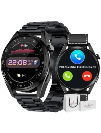 Chytré hodinky GIEWONT Vertex SmartCall GW450-2 Carbon/Carbon Leather Chytré hodinky GIEWONT Vertex SmartCall GW450-2 Carbon/Carbon Leather