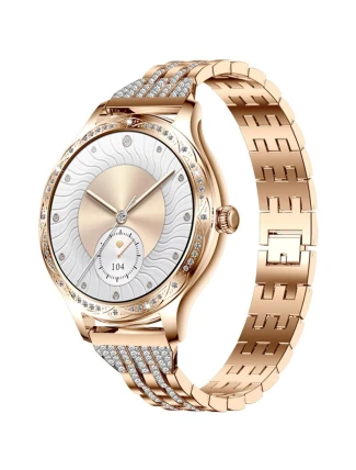 Dámské chytré hodinky VELTORI VT350-1 Náramek růžové zlato Dámské chytré hodinky VELTORI VT350-1 Náramek růžové zlato