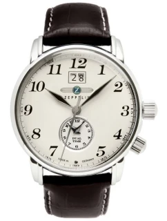 ZEPPELIN Pánské hodinky LZ127 Graf Zeppelin Dual Time 7644-5 + BOX