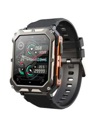 Pánské chytré hodinky Rubicon RNCF27 BLACK/ORANGE Pánské chytré hodinky Rubicon RNCF27 BLACK/ORANGE