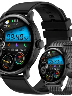 Dámské chytré hodinky Rubicon RNCF35 BLACK Náramek + řemínek