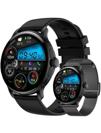 Dámské chytré hodinky Rubicon RNCF35 BLACK Náramek + řemínek Dámské chytré hodinky Rubicon RNCF35 BLACK Náramek + řemínek