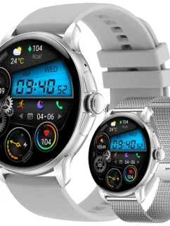 Dámské chytré hodinky Rubicon RNCF35 SILVER Náramek + řemínek