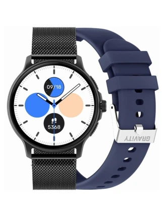Dámské chytré hodinky GRAVITY GT12-2 Navy Blue Silicone Strap + Black Bracelet Dámské chytré hodinky GRAVITY GT12-2 Navy Blue Silicone Strap + Black Bracelet