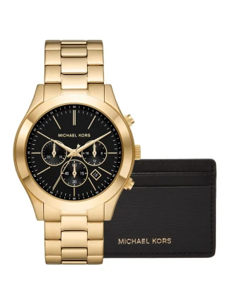 Pánské hodinky + pouzdro na karty MICHAEL KORS MK1076SET + BOX Pánské hodinky + pouzdro na karty MICHAEL KORS MK1076SET + BOX