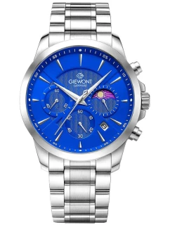 Pánské hodinky Giewont Chronograph Sapphire Silver Blue GW9460-B3