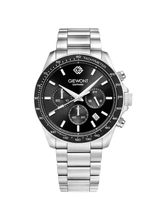 Pánské hodinky Giewont Chronograph Sapphire Silver Black GW3520-B2 Pánské hodinky Giewont Chronograph Sapphire Silver Black GW3520-B2