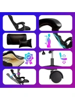 Extralink gaming | kancelářská židle, otočná, kbelík, černá, G-524 Extralink gaming | kancelářská židle, otočná, kbelík, černá, G-524