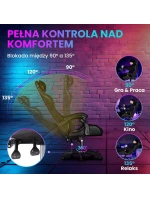 Extralink gaming | kancelářská židle, otočná, kbelík, černá, G-524 Extralink gaming | kancelářská židle, otočná, kbelík, černá, G-524