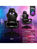 Extralink gaming | kancelářská židle, otočná, kbelík, černá, G-524 Extralink gaming | kancelářská židle, otočná, kbelík, černá, G-524