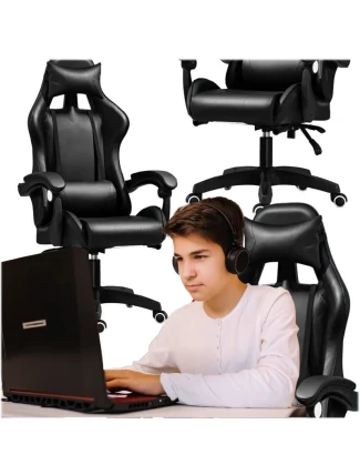 Extralink gaming | kancelářská židle, otočná, kbelík, černá, G-524 Extralink gaming | kancelářská židle, otočná, kbelík, černá, G-524