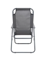 TURISTICKÉ KŘESLO S POLŠTÁŘI 61x66x65-108CM Tmavě šedé skládací ENERO CAMP - TYP II TURISTICKÉ KŘESLO S POLŠTÁŘI 61x66x65-108CM Tmavě šedé skládací ENERO CAMP - TYP II
