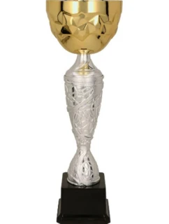 Zlatý a stříbrný kovový pohár 4186D