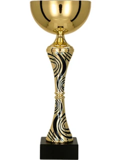 Zlato-černý kovový pohár