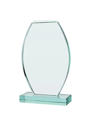 Skleněná trofej s matným podstavcem