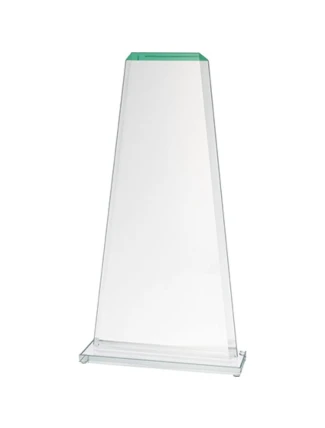 Skleněná trofej s matným podstavcem