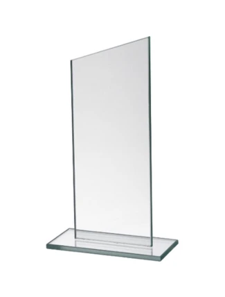 Skleněná trofej s matným podstavcem