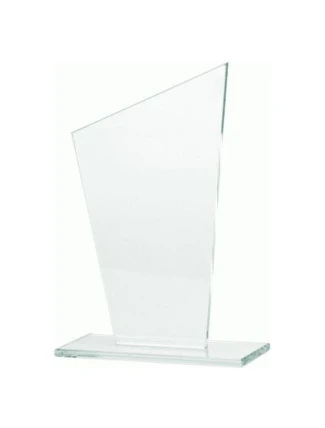 Skleněná trofej s matným podstavcem