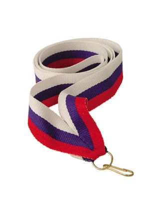 Stuha 22 mm - bílo-modro-červená