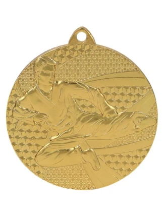 Zlatá medaile karate - ocelová medaile