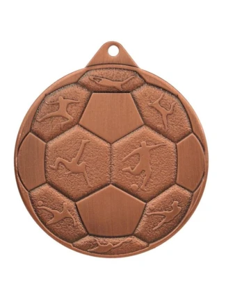 OCELOVÁ FOTBALOVÁ MEDAILE FI 50 MMC8850/B - BRONZOVÁ