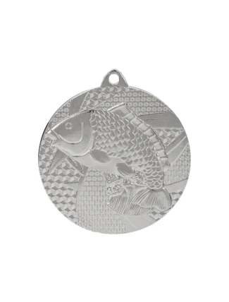 Stříbrná medaile - rybaření - ocelová medaile