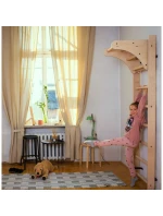 ŽEBŘÍK S DŘEVĚNOU POSILOVACÍ LAVICÍ BENCHK 111 ŽEBŘÍK S DŘEVĚNOU POSILOVACÍ LAVICÍ BENCHK 111