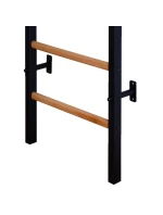 DŘEVĚNÝ KOVOVÝ GYMNASTICKÝ ŽEBŘÍK PRO 4 MADLA S DŘEVĚNOU TYČÍ BENCHK 211B DŘEVĚNÝ KOVOVÝ GYMNASTICKÝ ŽEBŘÍK PRO 4 MADLA S DŘEVĚNOU TYČÍ BENCHK 211B