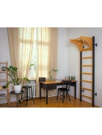 DŘEVĚNÝ KOVOVÝ GYMNASTICKÝ ŽEBŘÍK PRO 4 MADLA S DŘEVĚNOU TYČÍ BENCHK 211B DŘEVĚNÝ KOVOVÝ GYMNASTICKÝ ŽEBŘÍK PRO 4 MADLA S DŘEVĚNOU TYČÍ BENCHK 211B