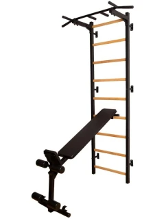 GYMNASTICKÝ ŽEBŘÍK SE CVIČEBNÍ TYČÍ, ZÁBRADLÍM A LAVIČKOU 723B