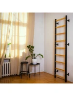 GYMNASTICKÝ ŽEBŘÍK S NASTAVITELNOU KOVOVOU TYČÍ 731B BENCHK GYMNASTICKÝ ŽEBŘÍK S NASTAVITELNOU KOVOVOU TYČÍ 731B BENCHK