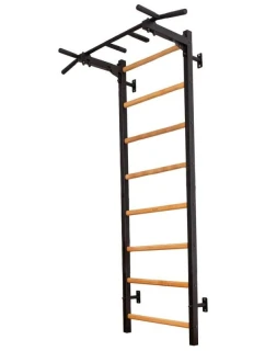 DŘEVĚNÝ KOVOVÝ GYMNASTICKÝ ŽEBŘÍK S HRAZDOU BENCHK 221B