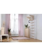 DŘEVĚNÝ KOVOVÝ GYMNASTICKÝ ŽEBŘÍK PRO 4 MADLA S DŘEVĚNOU TYČÍ BENCHK 211W DŘEVĚNÝ KOVOVÝ GYMNASTICKÝ ŽEBŘÍK PRO 4 MADLA S DŘEVĚNOU TYČÍ BENCHK 211W