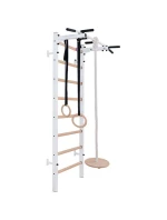 DŘEVĚNÝ KOVOVÝ GYMNASTICKÝ ŽEBŘÍK S DŘEVĚNOU HRAZDOU A PŘÍSLUŠENSTVÍM BENCHK 221W A204 DŘEVĚNÝ KOVOVÝ GYMNASTICKÝ ŽEBŘÍK S DŘEVĚNOU HRAZDOU A PŘÍSLUŠENSTVÍM BENCHK 221W A204