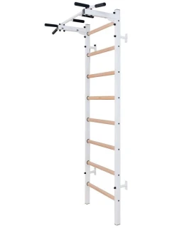 DŘEVĚNÝ KOVOVÝ GYMNASTICKÝ ŽEBŘÍK S HRAZDOU LAVIČKA 221W