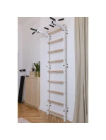 DŘEVĚNÝ KOVOVÝ GYMNASTICKÝ ŽEBŘÍK S KOVOVOU TYČÍ BENCHK 721W DŘEVĚNÝ KOVOVÝ GYMNASTICKÝ ŽEBŘÍK S KOVOVOU TYČÍ BENCHK 721W