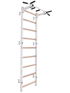 DŘEVĚNÝ KOVOVÝ GYMNASTICKÝ ŽEBŘÍK S KOVOVOU TYČÍ BENCHK 721W