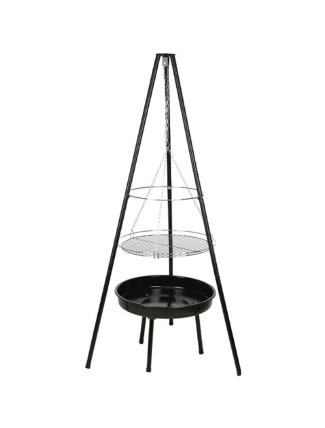 ZAHRADNÍ GRIL ZAVĚŠENÝ NA TROJNOŽCE 52CM