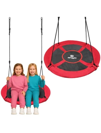 ZAHRADNÍ HOUPAČKA ČAPÍ HNÍZDO 100CM XXL ČERVENÁ