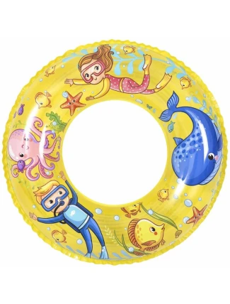 PLAVECKÝ KRUH PODVODNÍ SVĚT 60CM 37592 - ŽLUTÝ